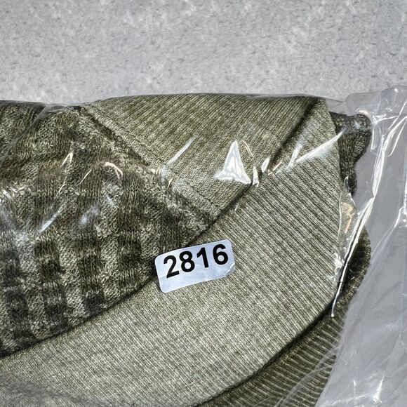 We The Free South Side Thermal Top Womens Small Olive Green V-neck Dolman Sleeve - Picture 13 of 13